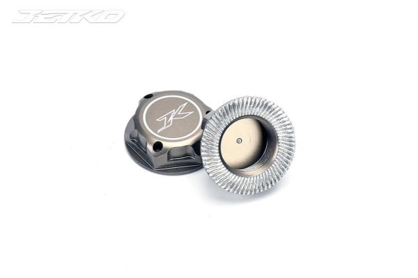JETKO 17mm Aluminum closed Wheel Nut 17mm (4) Hard anodizing